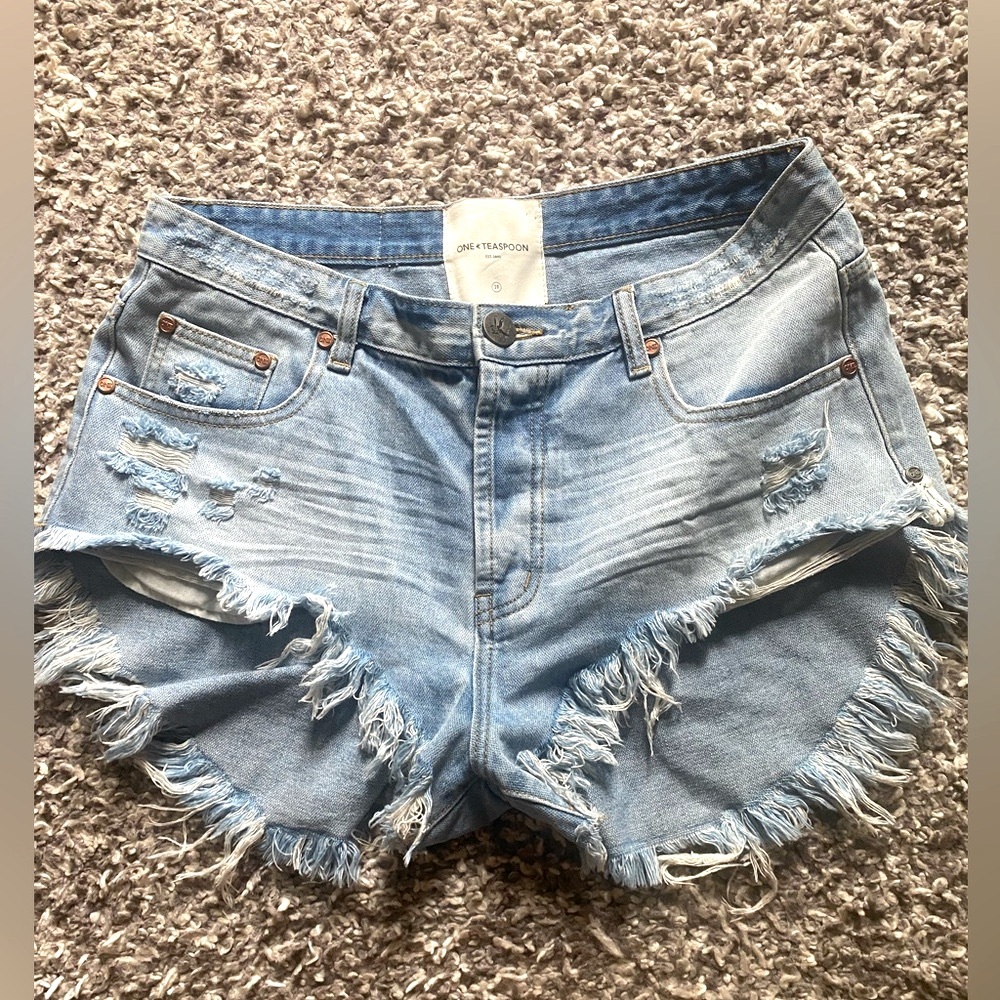 ONE TEASPOON low waist denim Jean shorts